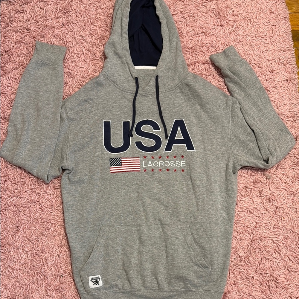 USA Lacrosse Gray Hoodie